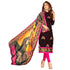 Black slub cotton fabric dress material for women&