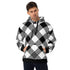 Black and white plaid men&