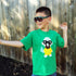 Kids T-shirt by Sky Blue Milo featuring a fun "Let&