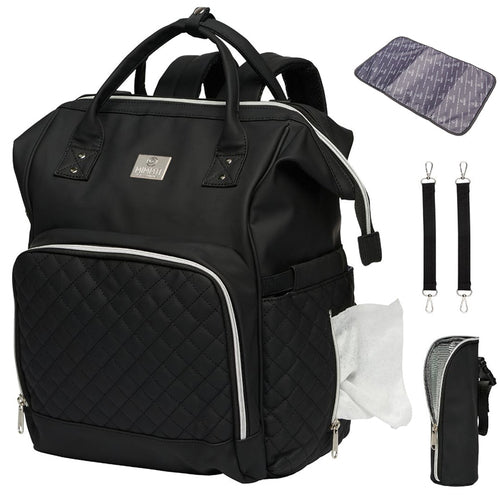 Ochre Athena MIMMTI® 2.0 Leren Luiertas in natural leather, stylish parenthood accessory with multiple compartments.