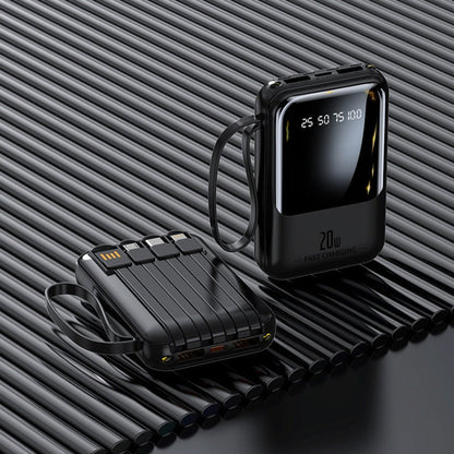 Taupe Gaia mini fast charging portable power bank for tech accessories, compact and self-contained with charging port.