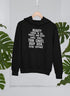 Jade Thalassa Beauty Comes in All Shapes hoodie, tropical setting mockup, featuring a pullover hoodie with colorful graphic design.