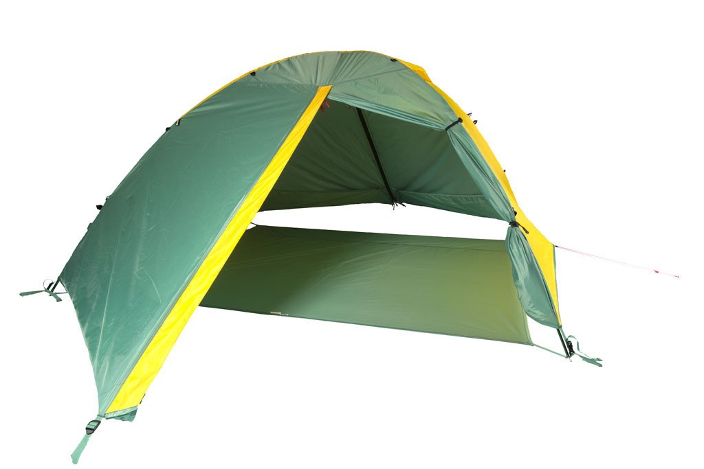 Triangulum Night Sky 3P camping footprint for backpacking tents, showing front view of durable tent fly and footprint on ground.