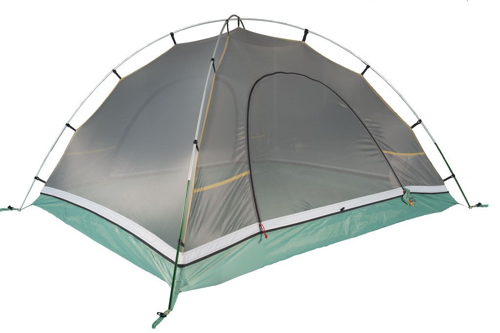 Side view of Triangulum Night Sky 3- to 4-person 2-in-1 camping backpacking tent, featuring durable fabric and spacious design.
