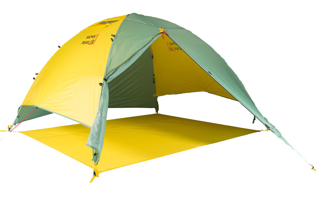 Triangulum Night Sky 3 and 4-person 2-in-1 camping backpacking tent with fly and footprint, shown from footpath view