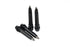 Triangulum trekking poles universal carbide tips for hiking, shown in a 4-pack with close-up of durable metal tips for outdoor trekking