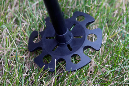Pair of Triangulum trekking poles with large snow powder sand baskets, suitable for hiking and camping in snowy or sandy terrain.