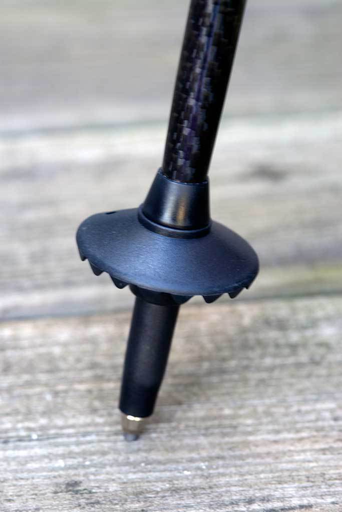 Triangulum Trekking Poles Universal Carbide Tips 4-Pack with mud and snow baskets for hiking and camping support.