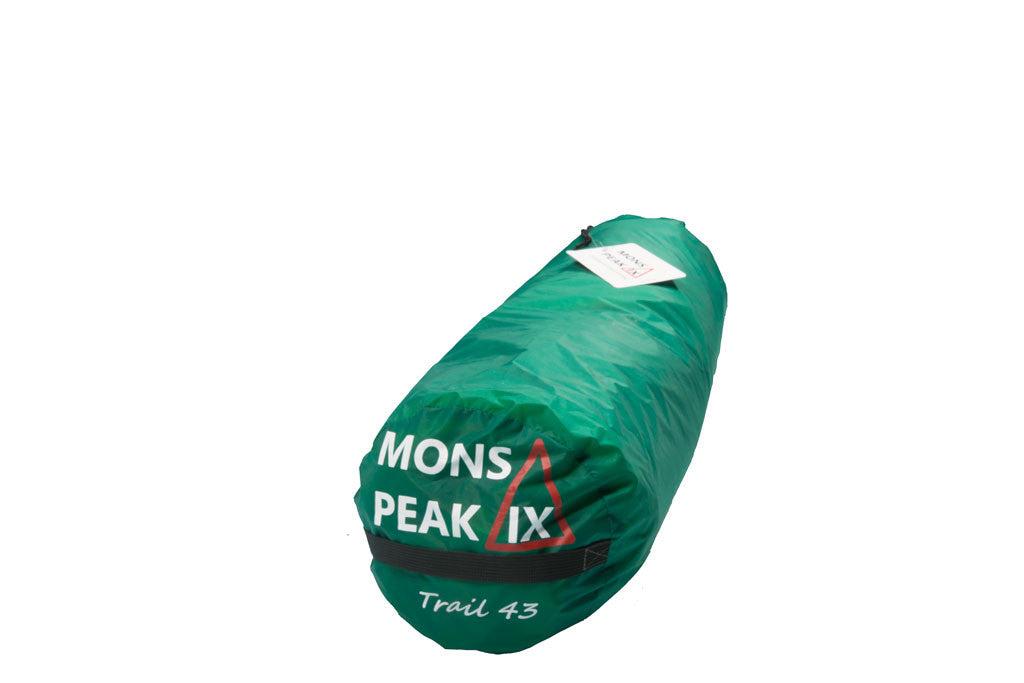 Triangulum Trail 43 3-4 Person 2-in-1 backpacking camping tent packed for outdoor adventure.