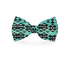 My Tribe turquoise dog bow tie from Plum Semele, stylish pet accessory for dogs, with vibrant turquoise color and elegant design.