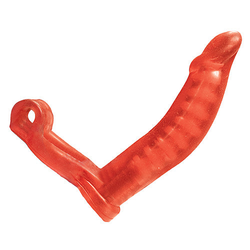 Maroon Cassandra Ultimate Double Penetrator Ring, a versatile gifts accessory with two adjustable rings for enhanced intimacy.