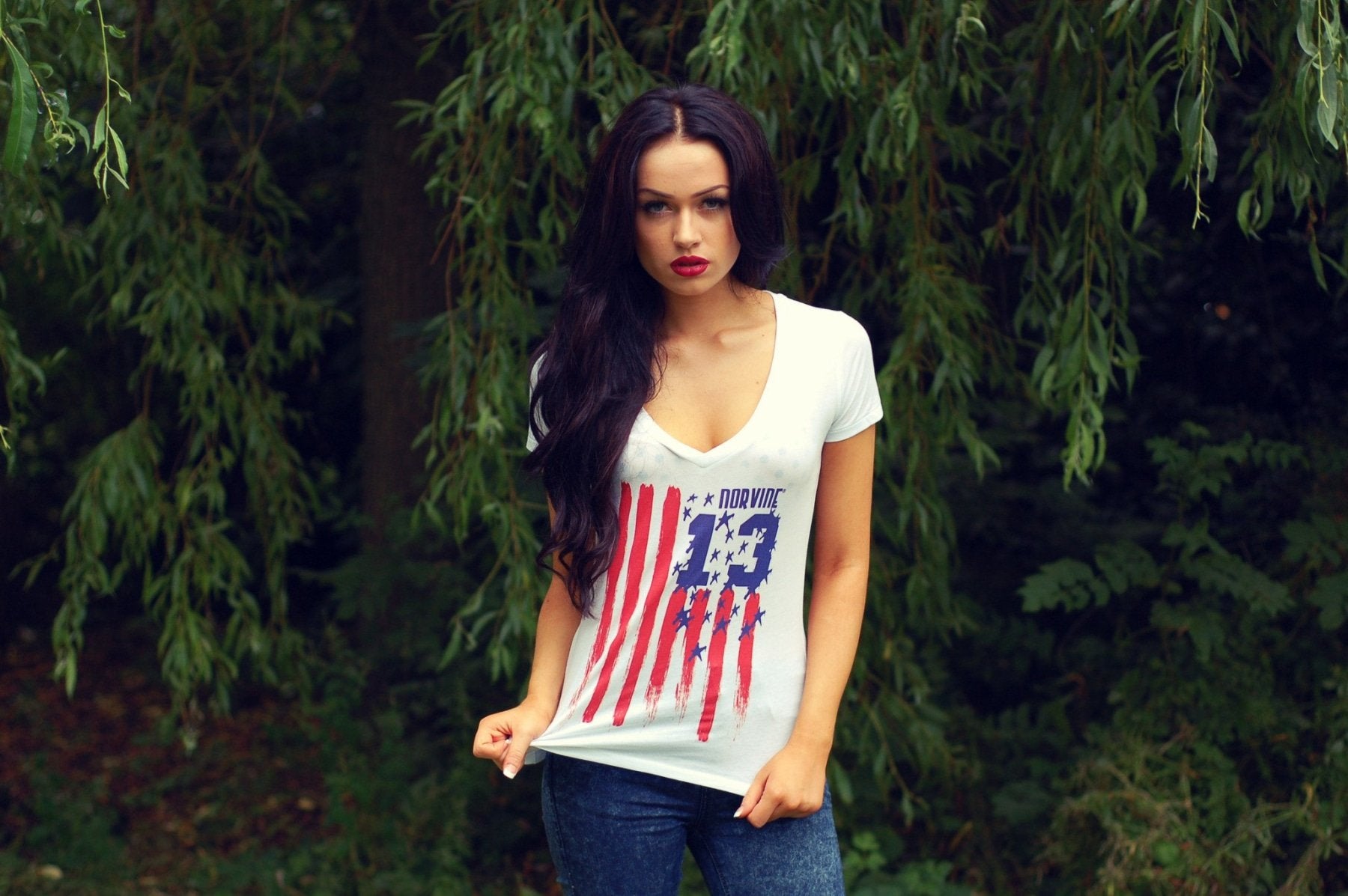 Callisto Nevada Girls V-neck T-shirt featuring a stylish design, soft fabric, and comfortable fit for women.