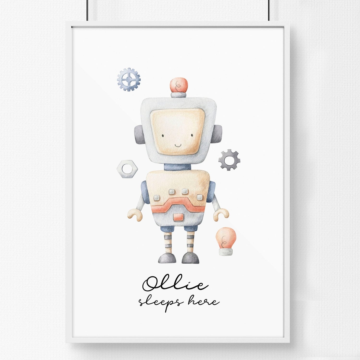 Nursery wall art print by Lime Theseus featuring colorful home decor for a child&