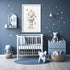 Lime Theseus nursery wall art print featuring colorful, playful illustrations for children’s room decor.