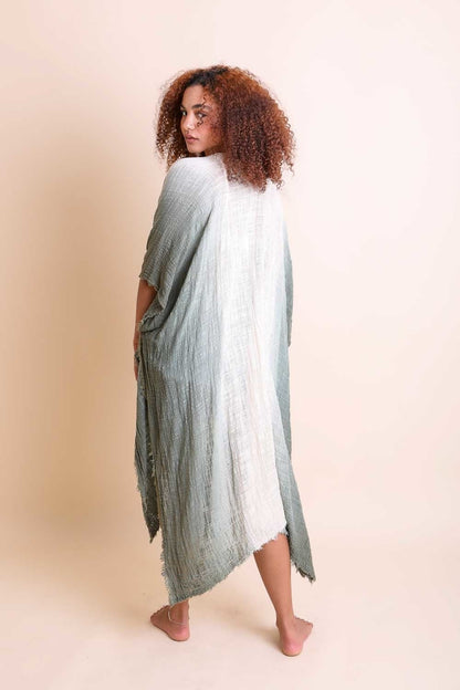 Ombre cotton kimono from Periwinkle Aether&