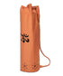 Orange OMSutra OM Mahashakti yoga bag with scarf-like design by Alabaster, ideal for carrying yoga mats and accessories.