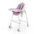 Ultramarine Dione Oribel Cocoon baby high chair for infants and toddlers, featuring a child seated in a modern dining chair.