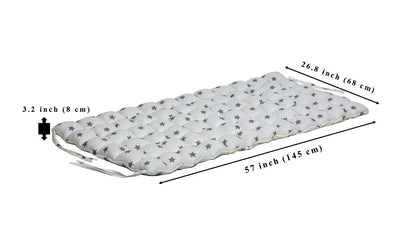 White climbing arch or rocker pillow with map pattern, designed for furniture by Red Oceanus.