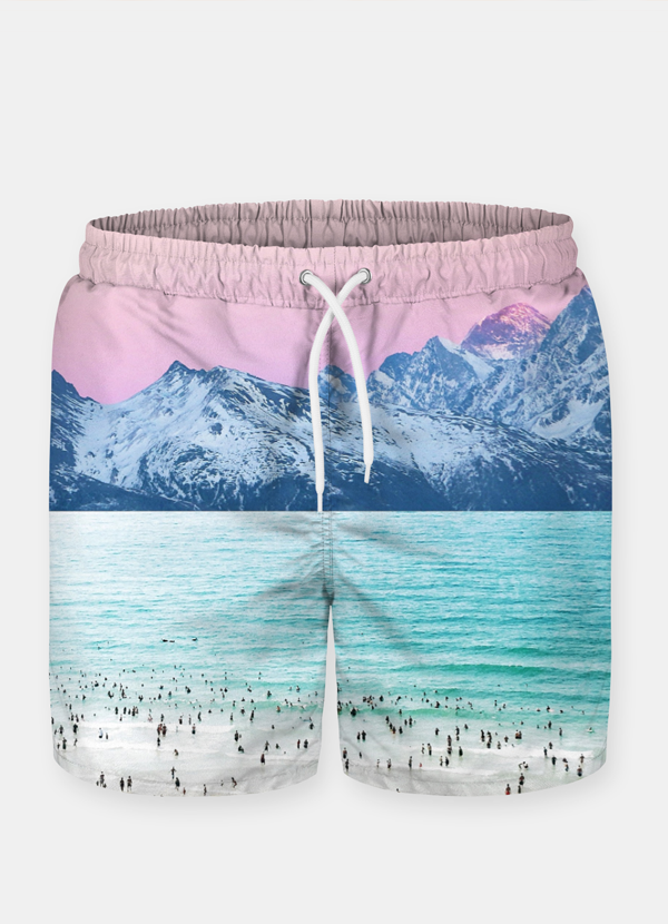 Pink Sky 2 Shorts T-shirt by Sky Felix featuring a vibrant pink sky design, casual fit, and comfortable fabric.