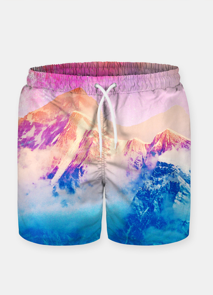 Pink Sky Shorts T-shirt by Sky Felix featuring a vibrant pink sky design, casual style, and comfortable fit.
