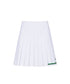 Start2Finish pleated skirt in white, showcasing a stylish, flowy design with elegant pleats and a comfortable fit.