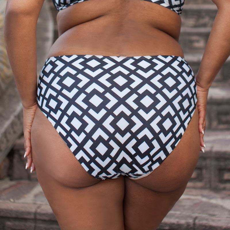 Plus-size high waist bikini bottom from Lime Lucy&