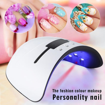 Yellow Pandora acrylic gel UV LED nail curing lamp for professional gel nails and quick curing at home.