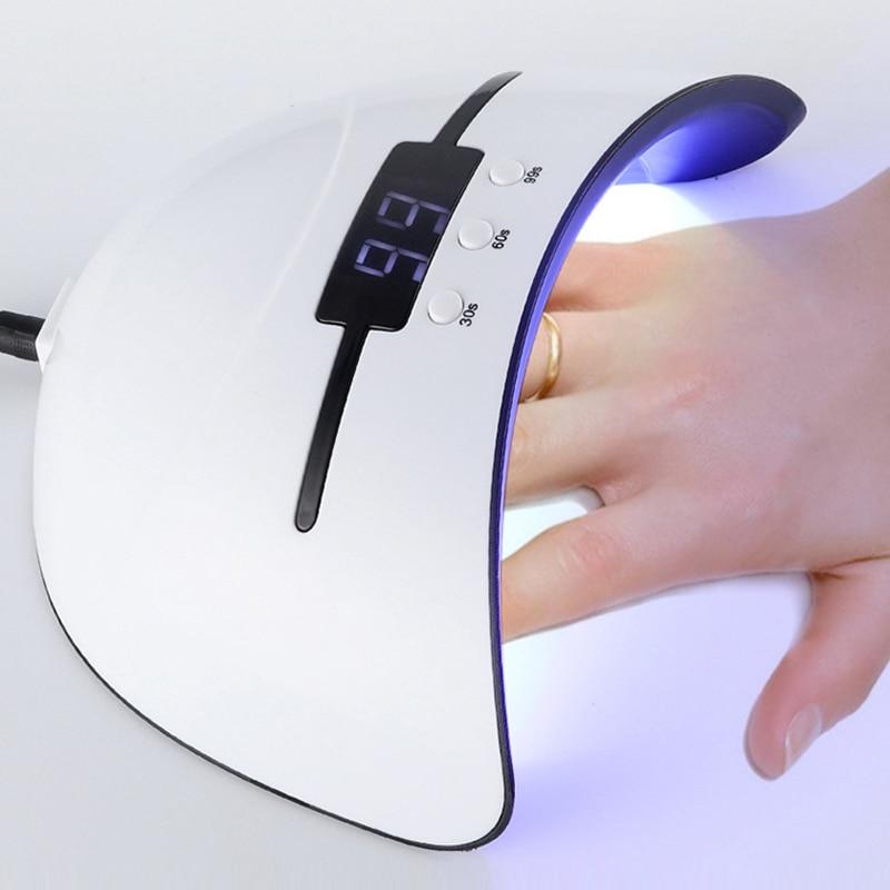 Yellow Pandora acrylic gel UV LED nail curing lamp for professional nail art and quick drying of gel nails.