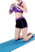 Yellow Pandora thigh and arm exercise muscle strengthening flexor device for resistance training and muscle toning.