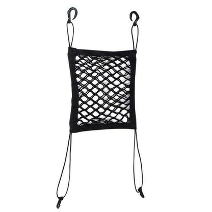 Yellow Pandora premium pet car net pet barrier securely fits in vehicles to keep pets safely contained during travel.