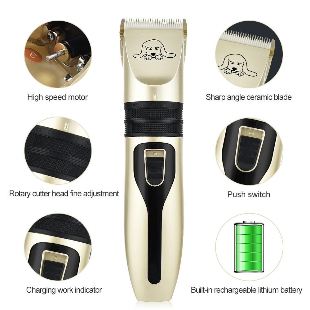 Yellow Pandora Pet Hair Clipper Set for petcare, includes grooming tools and accessories for trimming and grooming pets.