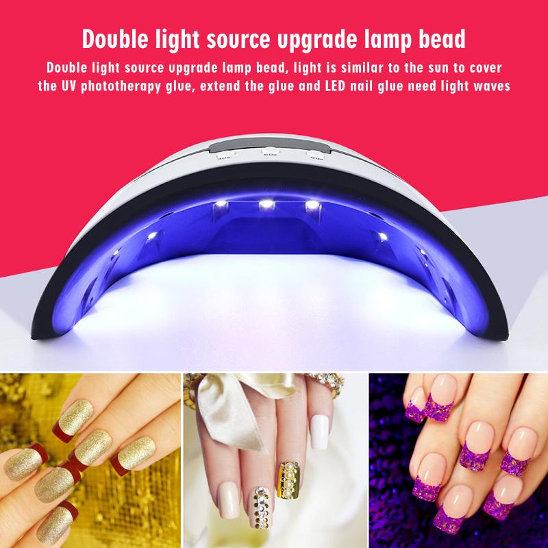 Yellow Pandora acrylic gel UV LED nail curing lamp for professional nail care and quick curing of gel nails.