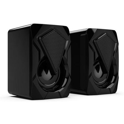 Yellow Pandora Dragon RGB gaming speakers with colorful LED lighting and sleek audio design for computer gaming setups.