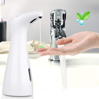 Yellow Pandora automatic liquid soap dispenser for bathroom, sleek design with touchless operation visible in the image.