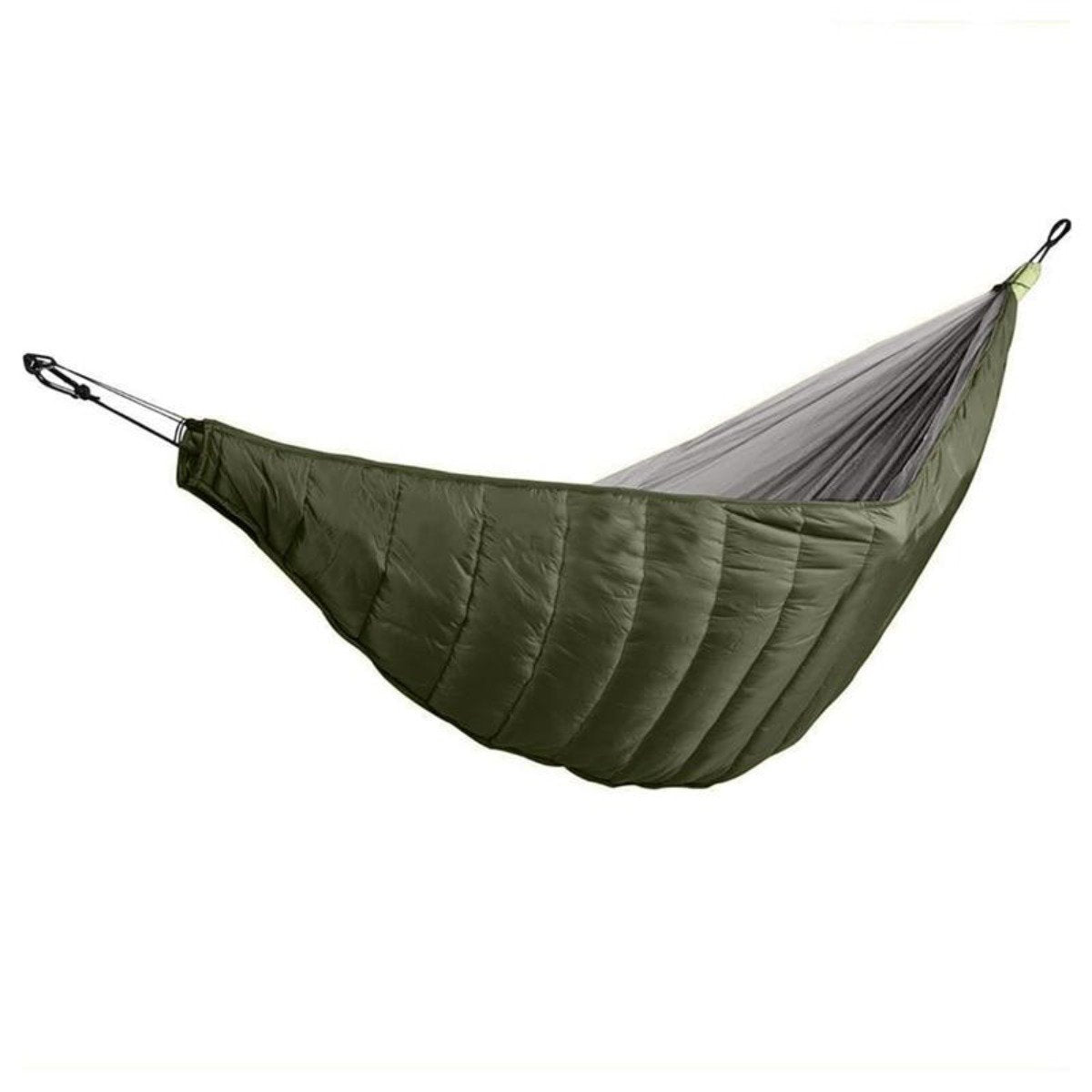 Yellow Pandora waterproof nylon outdoor camping hammock underquilt, lightweight and durable for camping adventures.