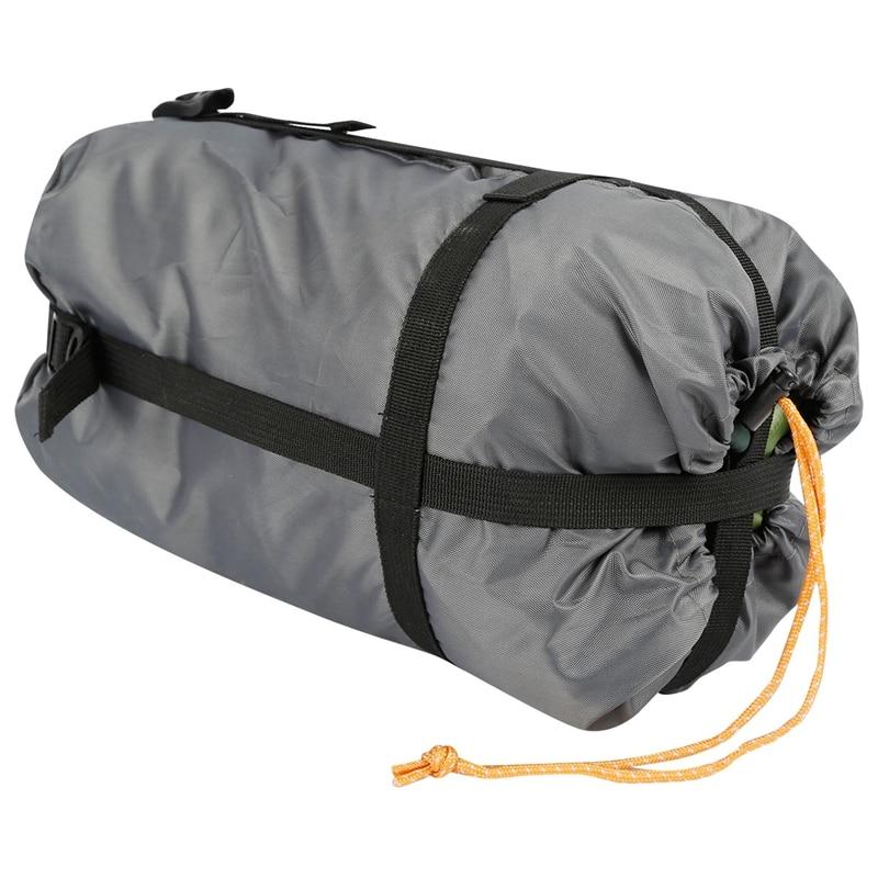 Yellow Pandora waterproof nylon camping hammock underquilt designed for outdoor camping and insulation in cold weather.