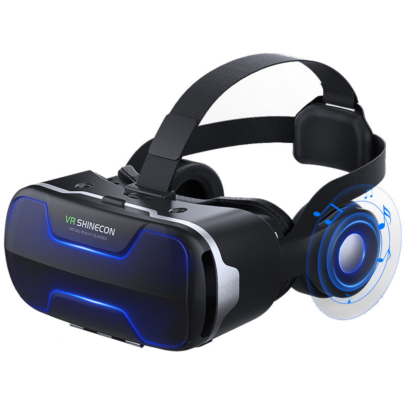 Yellow Pandora Dragon Flash VR gaming headset with controller for mobile and laptop gaming, featuring sleek design and adjustable straps.