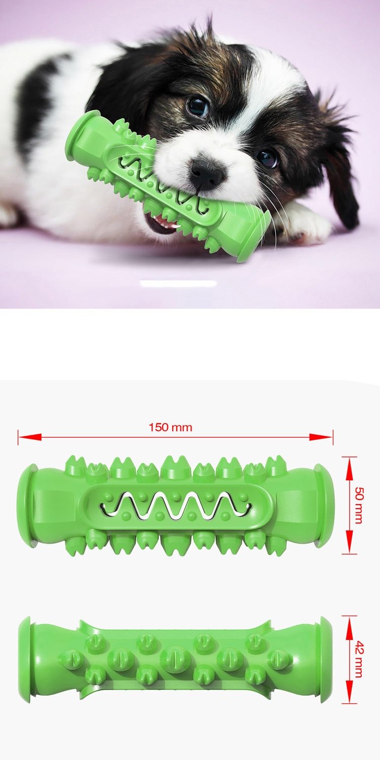 Yellow Pandora dog chewing toy with textured rubber surface for dogs, designed for chewing and play.
