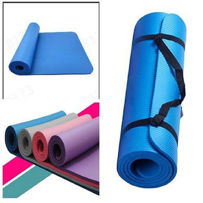 Large size Slip Yoga Fitness Mat by Yellow Pandora, soft non-slip surface ideal for yoga and fitness exercises outdoors.