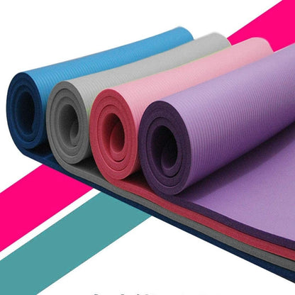 Large Yellow Pandora Slip Yoga Fitness Mat for yoga and exercise, featuring non-slip surface and durable material for workout stability.