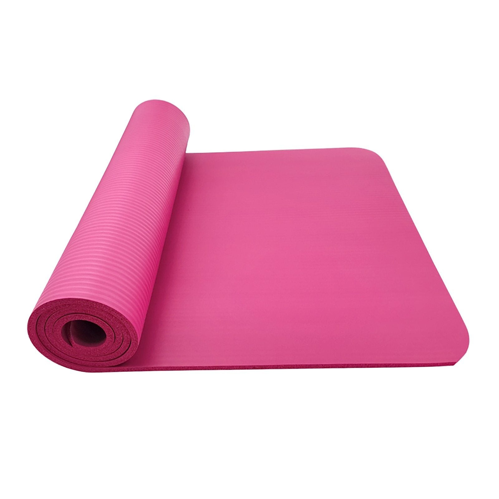 Large Yellow Pandora Slip Yoga Fitness Mat with textured surface, ideal for yoga and fitness workouts.