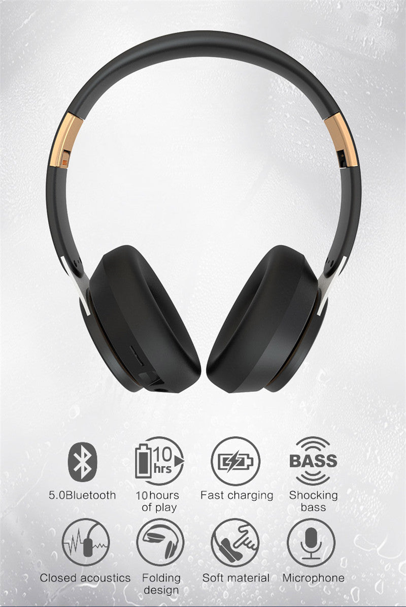 Yellow Pandora Dragon Wireless Bluetooth 5.0 gaming headset with TF card slot, designed for mobile and laptop use.