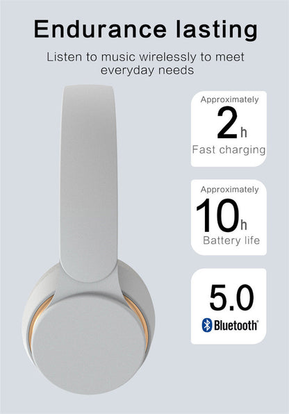 Yellow Pandora Dragon wireless Bluetooth 5.0 gaming headset with TF card slot, designed for mobile and laptop gaming.