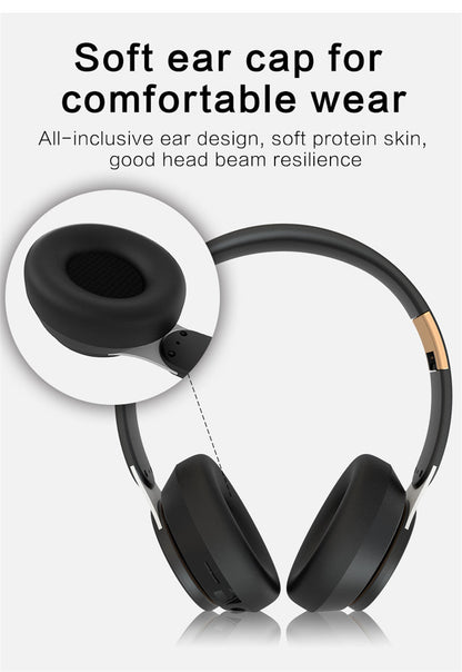 Yellow Pandora Dragon wireless Bluetooth gaming headset with TF card slot, designed for mobile and laptop use.