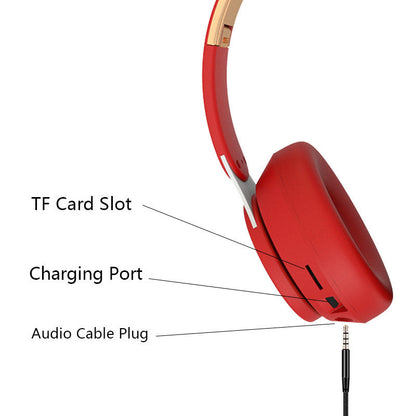 Yellow Pandora Dragon wireless Bluetooth 5.0 gaming headset with TF card slot, designed for mobile and laptop gaming.