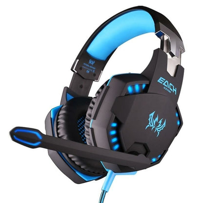 Yellow Pandora Ninja Dragon Stealth G21Z LED vibration gaming headphones for mobile and laptop use, with adjustable headband and colorful design.