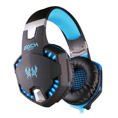 Yellow Pandora Ninja Dragon Stealth G21Z LED vibration gaming headphones with microphone for mobile and laptop gaming.