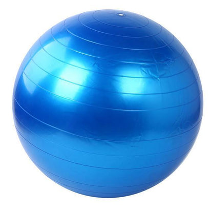Yellow Pandora home exercise fitness yoga ball for yoga, stretching, and core workouts, shown inflated on a neutral background.