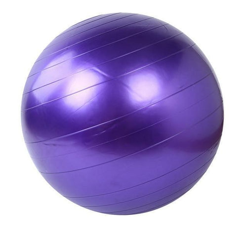 Yellow Pandora fitness yoga ball used for home exercise and yoga, shown inflated with a smooth, durable surface.