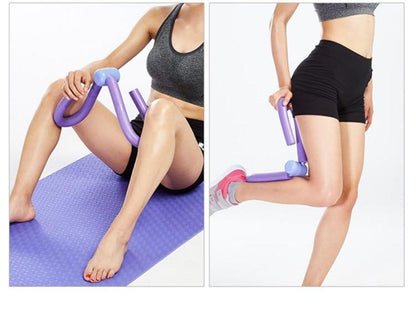 Yellow Pandora thigh and arm exercise muscle strengthening flexor, compact fitness equipment for muscle toning and resistance training.